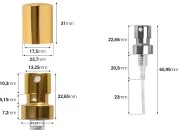 Sprej sa poklopcem za parfemske bočice sa sigurnosnim Crimp zatvaranjem 15mm (za bočicu: 18-421) Sprej sa poklopcem za parfemske bočice sa sigurnosnim Crimp zatvaranjem 15mm (za bočicu: 18-421)