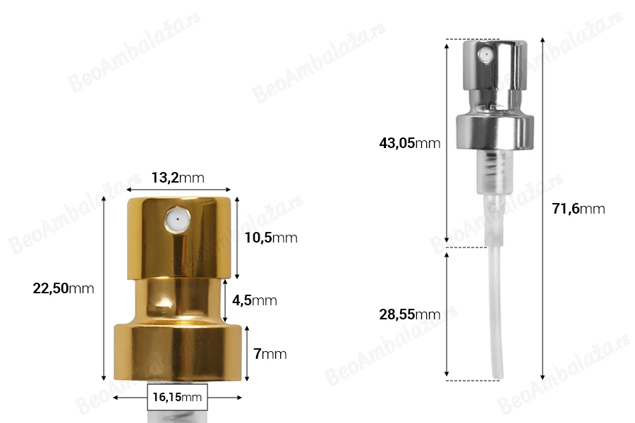 Sprej sa poklopcem za parfemske bočice sa sigurnosnim Crimp zatvaranjem 15 mm (šifra za bočicu: 18-396)-dimenzije_slike