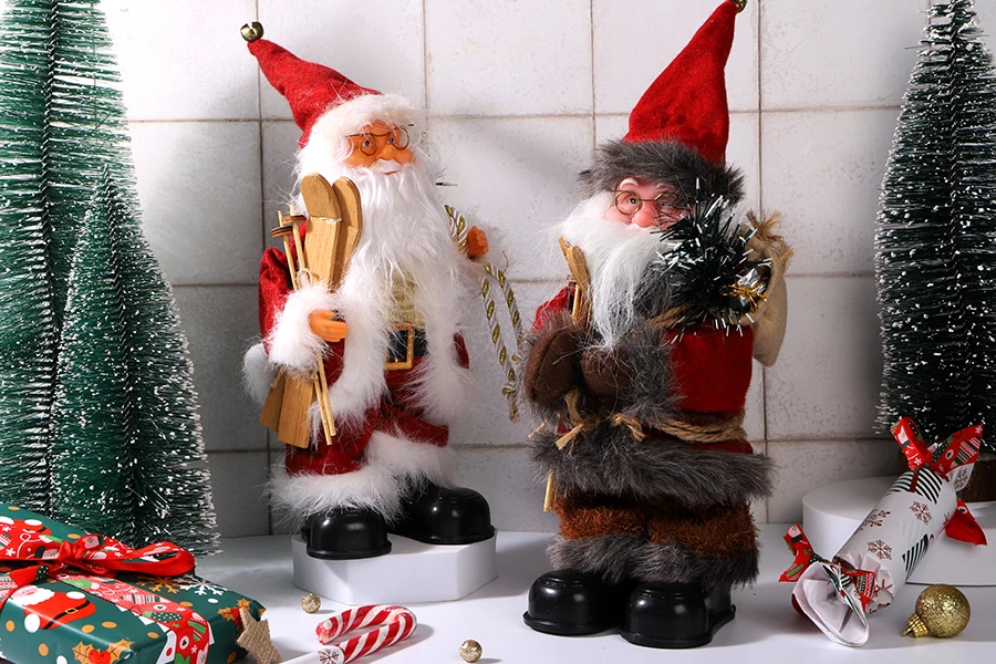 Ukrasni Deda Mraz, pokretni i sa muzikom - visine 30cm-grupa_slika