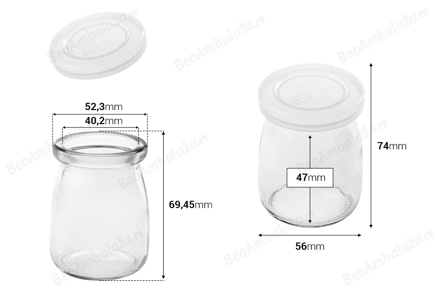 Okrugla teglica 100mL, sa plastičnim zatvaračem-dimenzije_slike