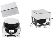 Akrilna kutijica za kremu 15mL, sa međupoklopcem i srebrnim zatvaračem Akrilna kutijica za kremu 15mL, sa međupoklopcem i srebrnim zatvaračem-dimenzije_slike