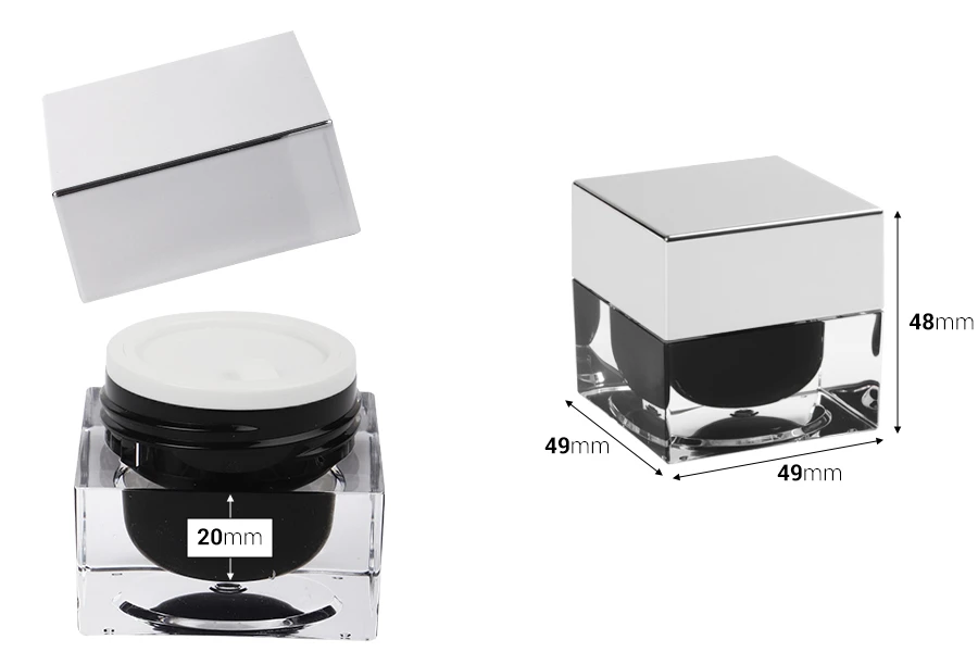 Akrilna kutijica za kremu 15mL, sa međupoklopcem i srebrnim zatvaračem Akrilna kutijica za kremu 15mL, sa međupoklopcem i srebrnim zatvaračem-dimenzije_slike
