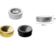 Aluminijumska kutijica 100mL sa prozorom na poklopcu -12 kom