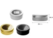 Aluminijumska kutija 150mL sa prozorom na poklopcu - 12 kom Aluminijumska kutija 150mL sa prozorom na poklopcu - 12 kom