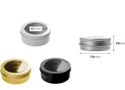 Aluminjumska kutijica 30mL sa prozorom na poklopcu -12 kom Aluminjumska kutijica 30mL sa prozorom na poklopcu -12 kom