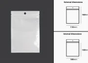 Plastična zip kesica 110x160mm sa belom zadnjom i providnom prednjom stranom i rupom za kačenje - 100 kom Plastična zip kesica 110x160mm sa belom zadnjom i providnom prednjom stranom i rupom za kačenje - 100 kom