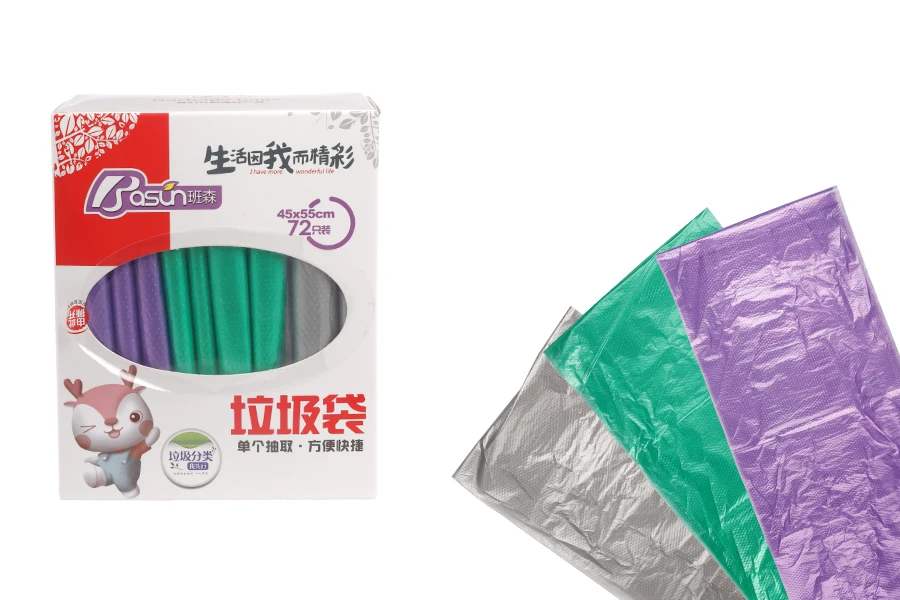 Plastične kese 45x55 cm u raznim bojama - pakovanje od 72 kom-slika_proizvoda