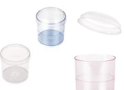 Plastična okrugla posudica za slatkiše 80mL sa poklopcem - 24 kom Plastična okrugla posudica za slatkiše 80mL sa poklopcem - 24 kom