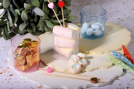 Plastična okrugla posudica za slatkiše 80mL sa poklopcem - 24 kom-3