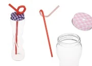 Staklena flašica 100mL sa zatvaračem i slamčicom, više boja-slika_proizvoda