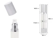 Airless plastična bočica 50mL za kreme sa aluminijumskom osnovom i zatvaračem u srebrnoj boji Airless plastična bočica 50mL za kreme sa aluminijumskom osnovom i zatvaračem u srebrnoj boji