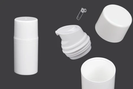 Airless bela plastična bočica 50mL za kreme-1