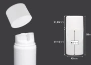 Airless bela plastična bočica 50mL za kreme