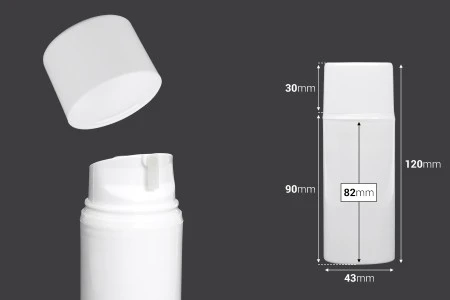 Airless bela plastična bočica 80mL za kreme-2