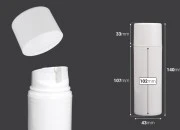 Airless bela plastična bočica 100mL za kreme Airless bela plastična bočica 100mL za kreme-dimenzije_slike