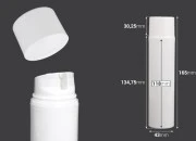 Airless bela plastična bočica 120mL za kreme