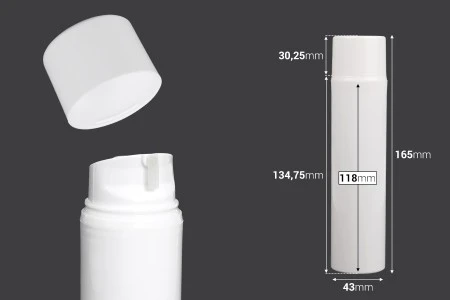 Airless bela plastična bočica 120mL za kreme-2