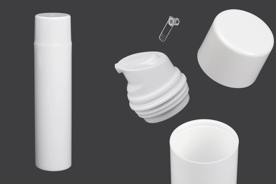 Airless bela plastična bočica 150mL za kreme-slika_proizvoda