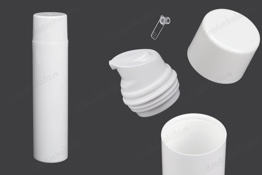 Airless bela plastična bočica 150mL za kreme-slika_proizvoda