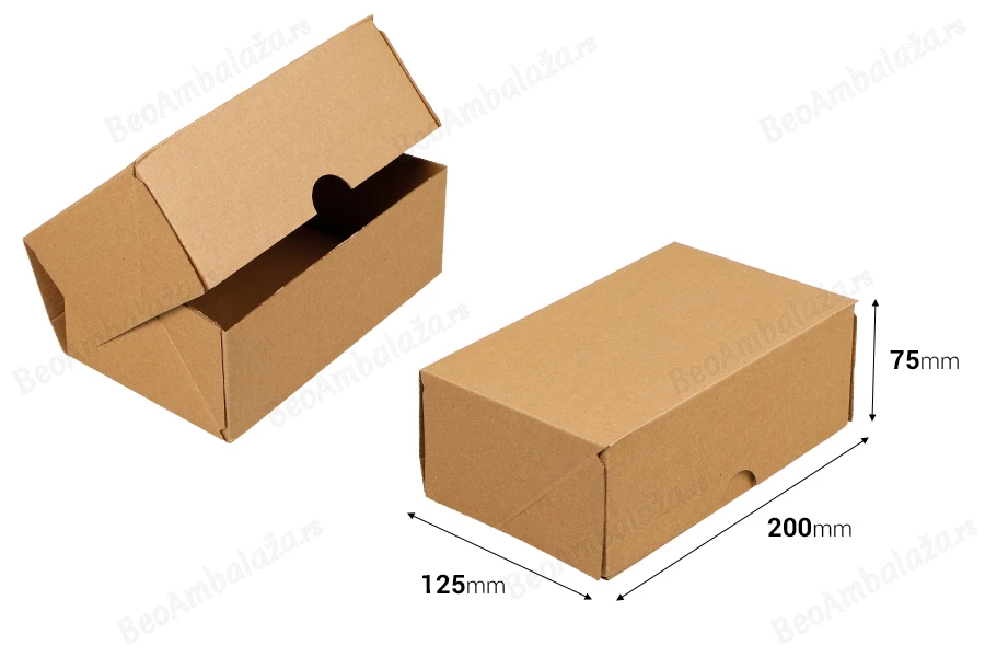 Kartonska kutija 200x125x75 mm troslojna sa automatskim sklapanjem (br. 40) - 25 kom.-dimenzije_slike