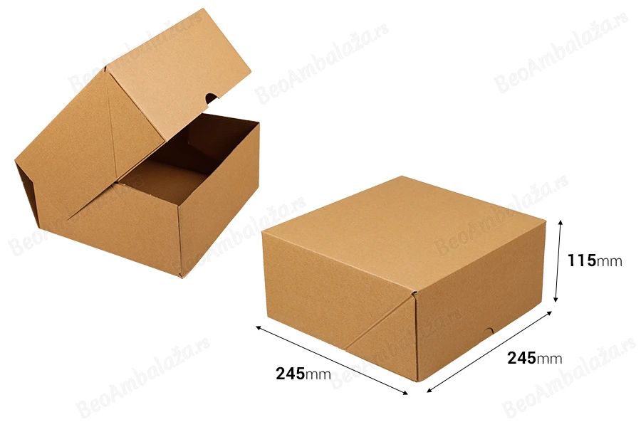 Kartonska kutija 245x245x115 mm troslojna sa automatskim sklapanjem (br. 90) - 25 kom.-dimenzije_slike