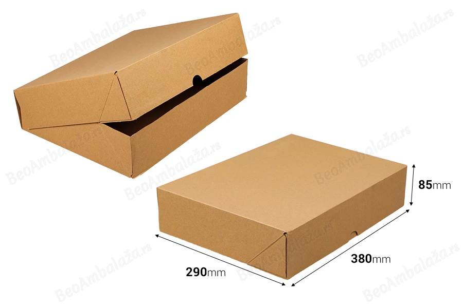 Kartonska kutija 380x290x85 mm troslojna sa automatskim sklapanjem (br. 99) - 25 kom.-dimenzije_slike