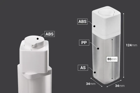 Airless akrilna bočica 30mL sa belom pumpicom-2