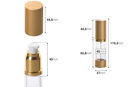 Airless akrilna flašica 15mL za kreme-2