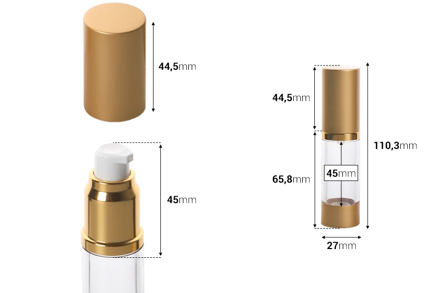 Airless akrilna flašica 15mL za kreme Airless akrilna flašica 15mL za kreme