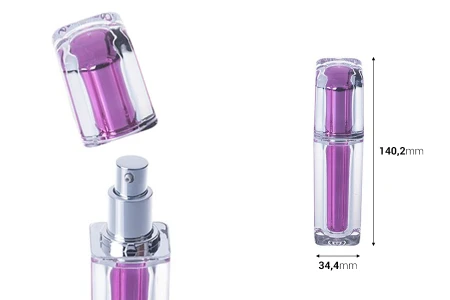 Luksuzna bočica 30mL za kreme, sa pumpicom i zatvaračem-dimenzije_slike