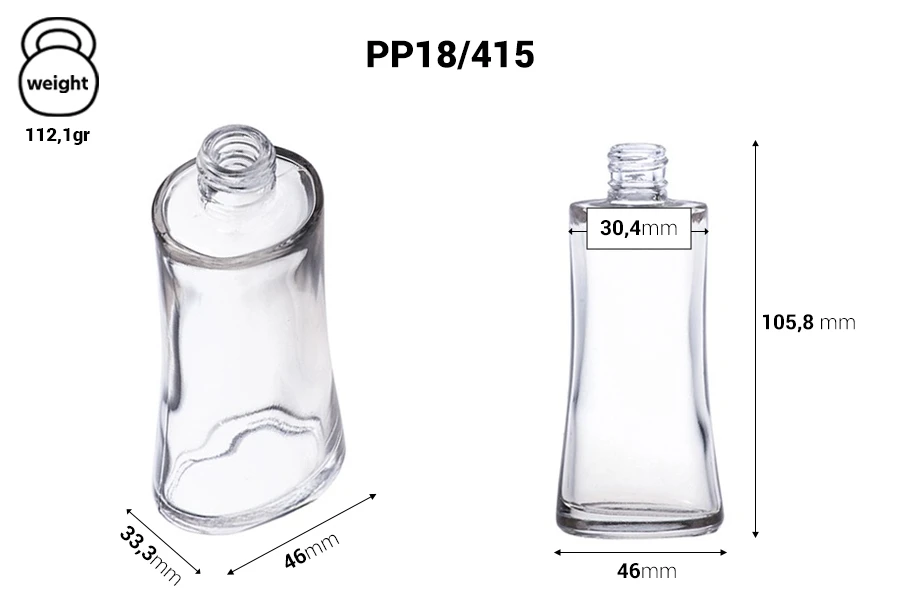 Ovalna bočica za parfeme 50mL (18/415) Ovalna bočica za parfeme 50mL (18/415)