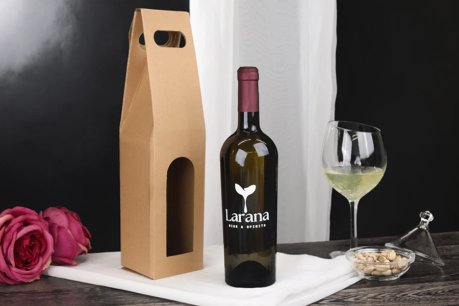 Kartonska kraft kutija za flašu vina od 750mL - 10 kom