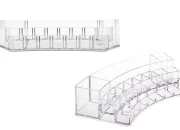 Stalak od pleksiglasa 300x118x65 mm - 3 nivoa, 19 otvora