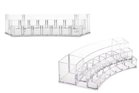 Stalak od pleksiglasa 300x118x65 mm - 3 nivoa, 19 otvora-1