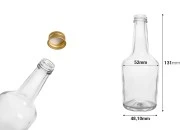Providna staklena flaša 103mL Providna staklena flaša 103mL