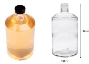 Staklena cilindrična flaša 1000ml Staklena cilindrična flaša 1000ml