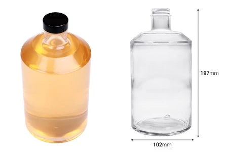 Staklena cilindrična flaša 1000ml-2