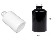 Cilindrična staklena boca 250mL u crnoj ili beloj boji Cilindrična staklena boca 250mL u crnoj ili beloj boji