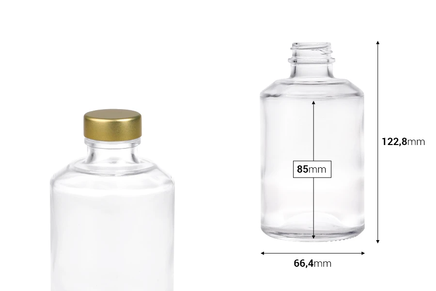 Cilindrična staklena boca 250mL