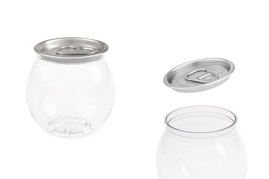 Providna (PET) plastična limenka 210mL (u obliku kuglice) sa aluminijumskim poklopcem (nepohodna upotreba mašine za zatvaranje) - 200 kom Providna (PET) plastična limenka 210mL (u obliku kuglice) sa aluminijumskim poklopcem (nepohodna upotreba mašine za zatvaranje) - 200 kom