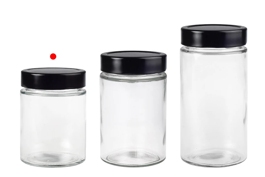 Cilindrična staklena tegla 280mL sa crnim zatvaračem T.O 70 Deep - 105 kom Cilindrična staklena tegla 280mL sa crnim zatvaračem T.O 70 Deep - 105 kom