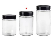 Cilindrična staklena tegla 380mL sa crnim zatvaračem T.O 70 Deep - 72 kom Cilindrična staklena tegla 380mL sa crnim zatvaračem T.O 70 Deep - 72 kom