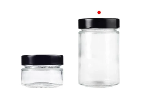 Cilindrična staklena tegla 220mL sa crnim zatvaračem T.O 63 Deep - 105 kom-5