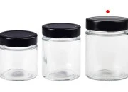 Cilindrična staklena tegla 180mL sa T.O 63 Deep crnim zatvaračem - 120 kom Cilindrična staklena tegla 180mL sa T.O 63 Deep crnim zatvaračem - 120 kom