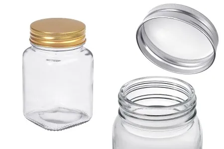 Staklena tegla 380mL sa aluminijumskim zatvaračem - 12 kom-1