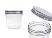 Staklena tegla 300mL sa srebrnim aluminijumskim zatvaračem - 6 kom Staklena tegla 300mL sa srebrnim aluminijumskim zatvaračem - 6 kom