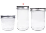 Staklena tegla 350mL sa srebrnim aluminijumskim zatvaračem - 6 kom-grupa_slika