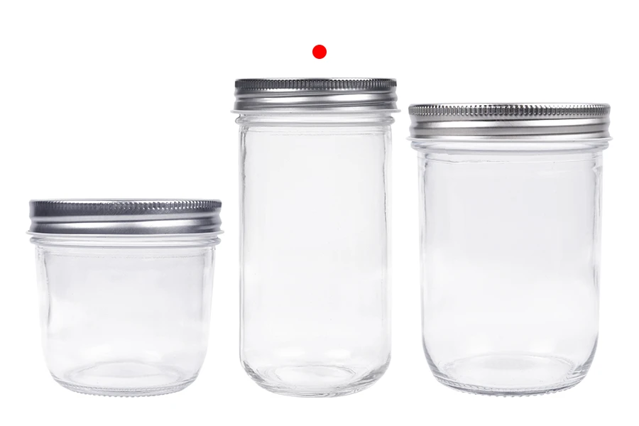 Staklena tegla 350mL sa srebrnim aluminijumskim zatvaračem - 6 kom-grupa_slika