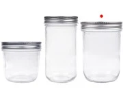 Staklena tegla 450mL sa srebrnim aluminijumskim zatvaračem - 6 kom Staklena tegla 450mL sa srebrnim aluminijumskim zatvaračem - 6 kom
