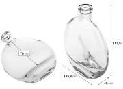 Staklena boca 250mL ovalnog oblika-dimenzije_slike